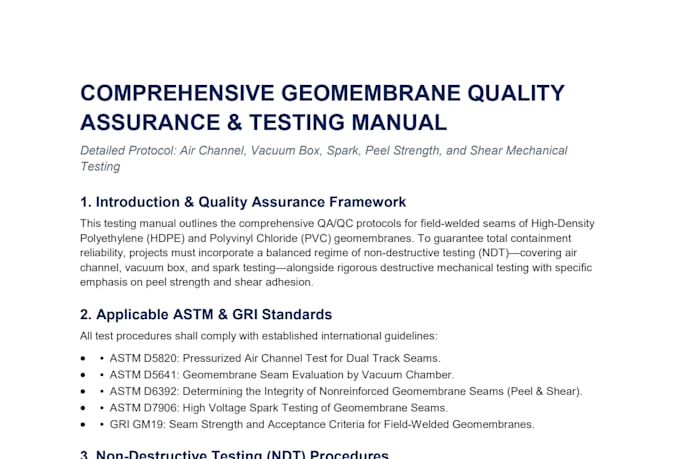 prepare expertly geosynthetics technical docx and reports
